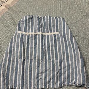 Blue and White Striped Anthropology Apron